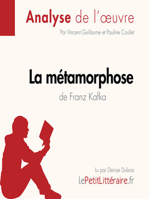 cover image of La métamorphose de Franz Kafka